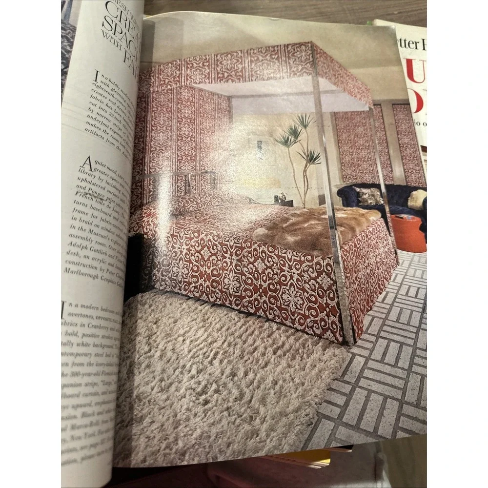 1969 April House & Garden Magazine‎ - Nice Illustrated Cover -MCM Designer Inspo
